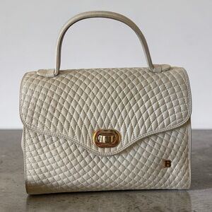 Bally vintage lambskin top handle bag